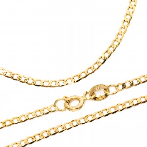 Złoty łańcuszek 585 pancerka diamentowana II