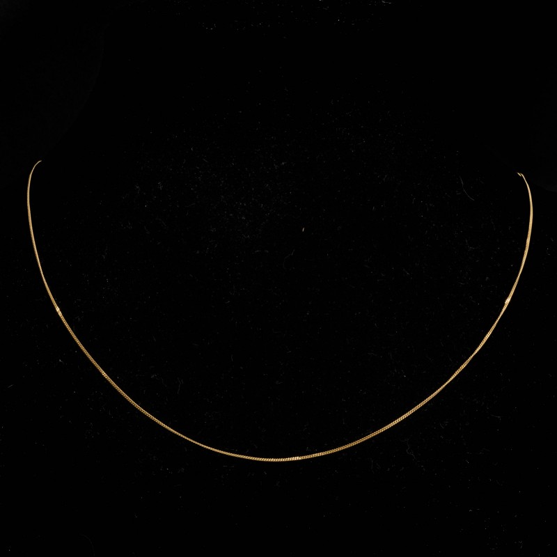 Złoty łańcuszek 585 splot pancerka 45/50 cm