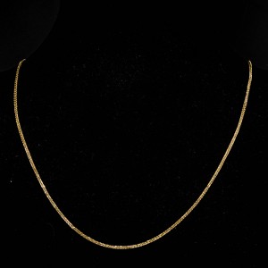 Złoty łańcuszek 585 splot lisi ogon