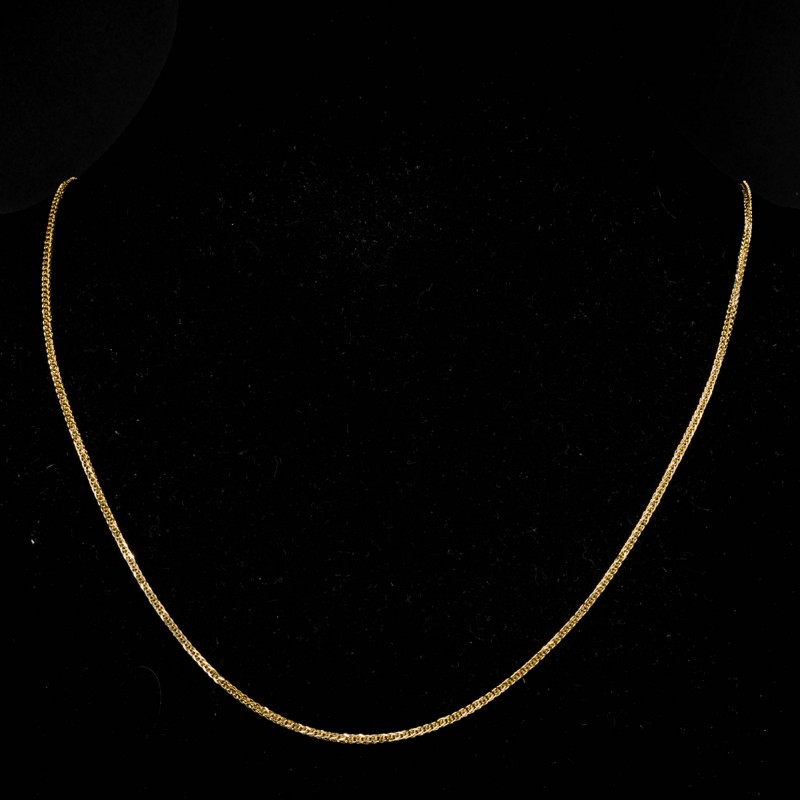 Złoty łańcuszek 585 splot lisi ogon