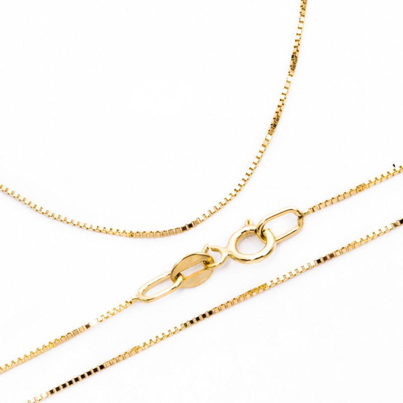 Złoty łańcuszek 585 Kostka