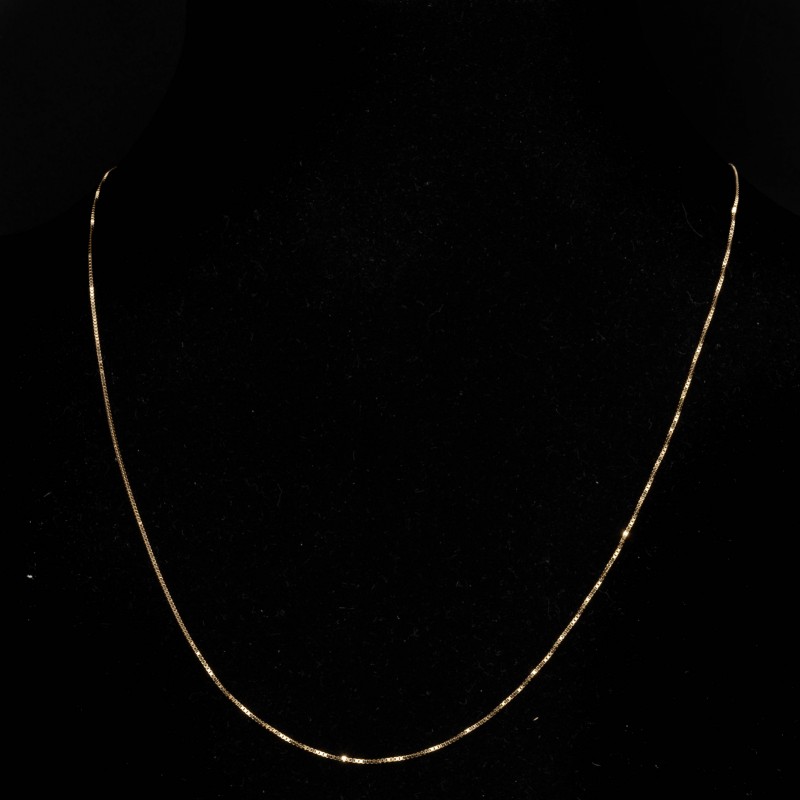 Złoty łańcuszek 585 Kostka