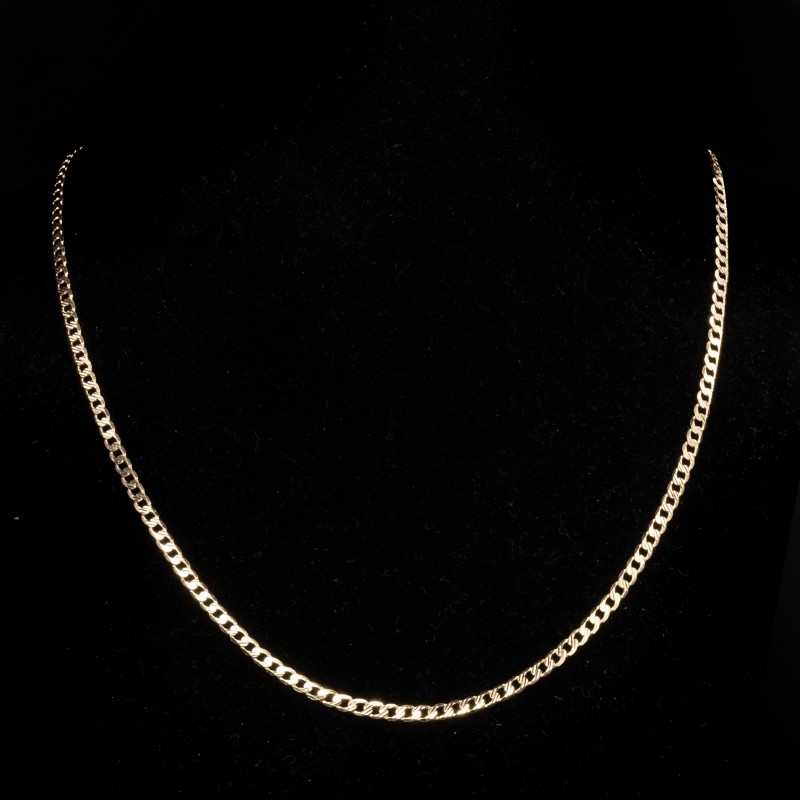 Złoty łańcuszek 333 Pancerka diamentowana