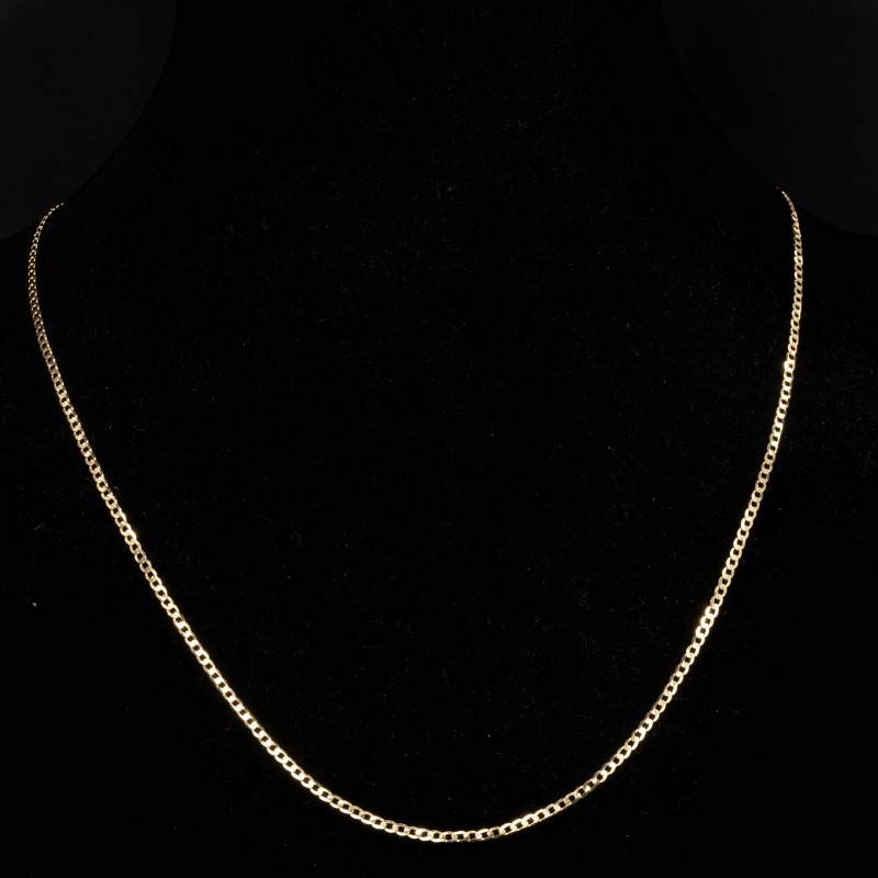 Złoty łańcuszek 333 Pancerka diamentowana