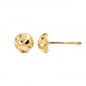 Złote kolczyki 585 półkulki 8 mm