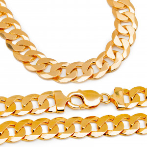 Srebrna pozłacana bransoletka pancerka