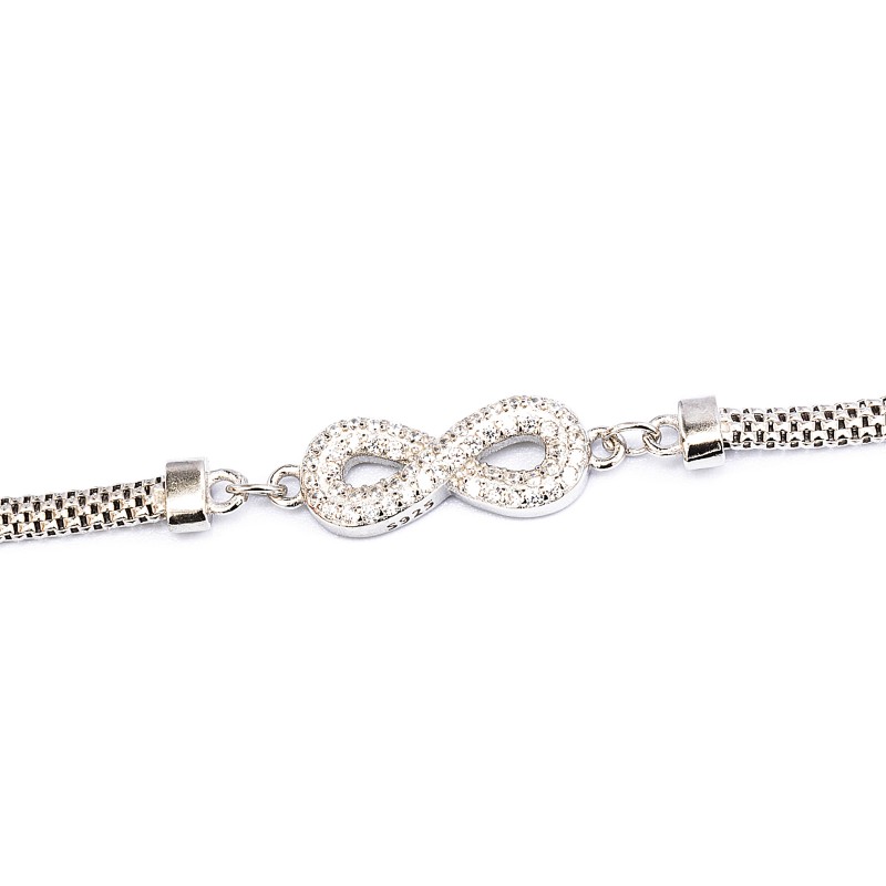 Srebrna bransoletka 925 nieskończoność