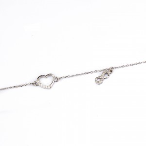 Srebrna bransoletka 925 nieskończona miłość