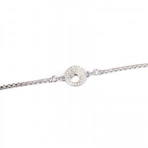 Srebrna bransoletka 925 błyszczące serce