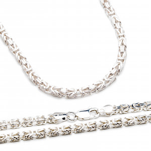 Srebrna bransoletka 925 Królewska unisex