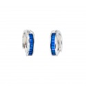 Srebrne kolczyki 925 Colours Białe