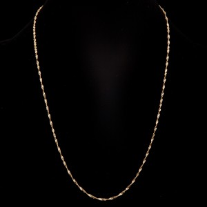 Złoty łańcuszek 585 singapur