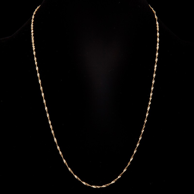 Złoty łańcuszek 585 singapur 45/50 cm