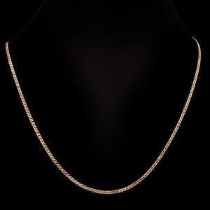 Złoty łańcuszek 585 podwójna pancerka 45 cm