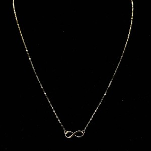 Złoty naszyjnik 585 nieskończoność