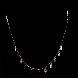 Złoty naszyjnik 585 Owalny Blask