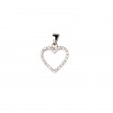Srebrna zawieszka 925 Serce w sercu