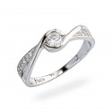 Srebrny  pierścionek 925 nieskończoność cyrkonia