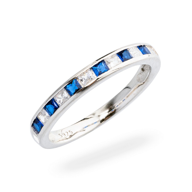 Srebrny pierścionek 925 Blue Verde