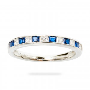 Srebrny pierścionek 925 Blue Verde