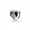 Srebrna zawieszka 925 cyrkoniowe serce