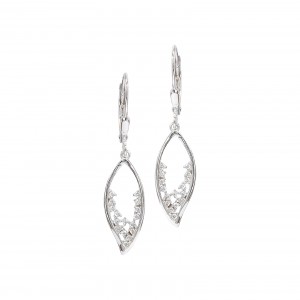 Srebrne kolczyki 925 Lacrima cyrkonia bigiel