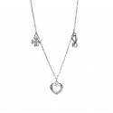 Srebrny naszyjnik 925 zawieszka serce