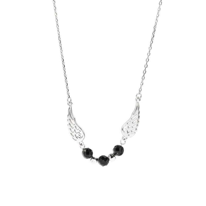 Srebrny naszyjnik 925 podwójne skrzydła