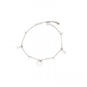 Srebrna bransoletka 925 Crystalline Heart