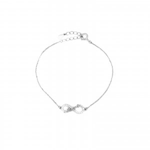 Srebrna bransoletka 925 Nieskończone Love