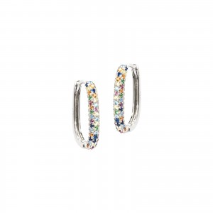 Srebrne kolczyki 925 Color Angels