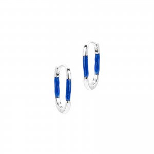 Srebrne kolczyki 925 Basic Blue