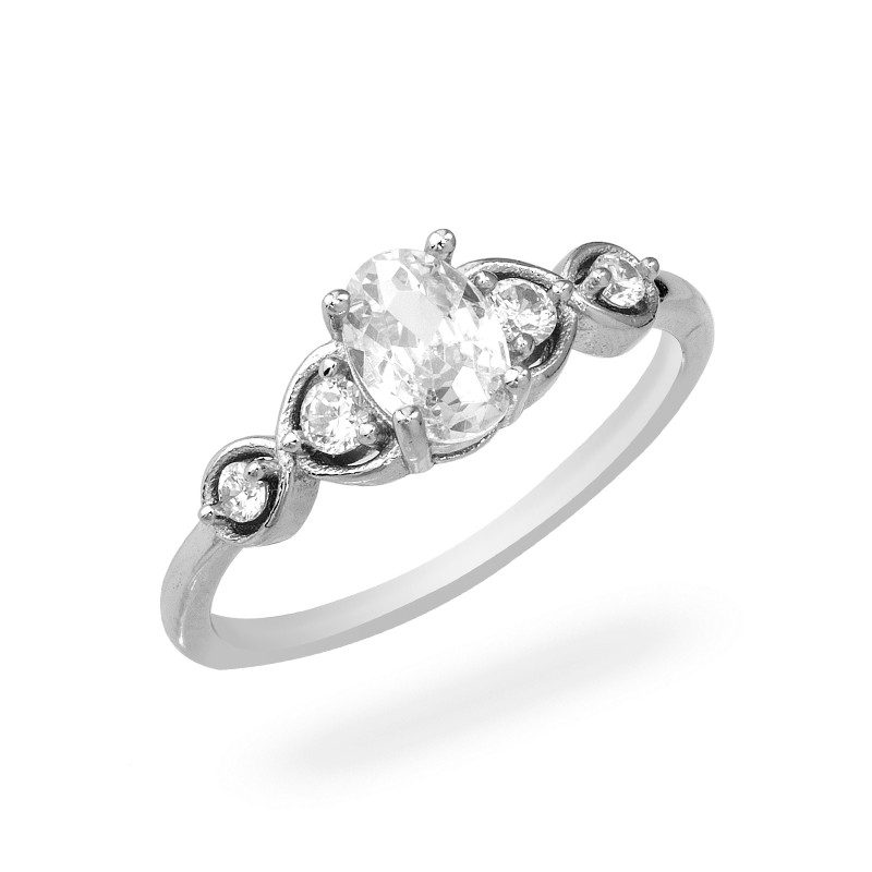 Srebrny Pierścionek 925 Błyszcząca Elegancja