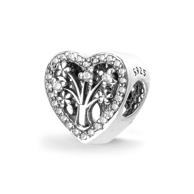 Srebrna zawieszka 925 Drzewko Szczęścia charms