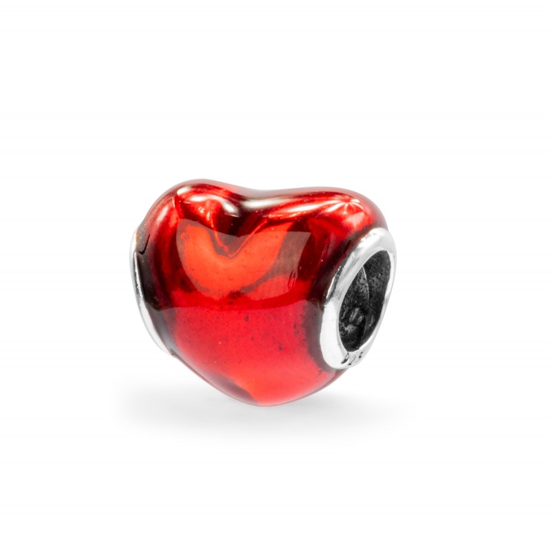 Srebrna zawieszka 925 Metalizowane Serce charms