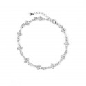 Srebrna bransoletka 925 Fale Cyrkonia