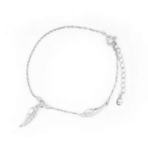 Srebrna Bransoletka 925 Skrzydła Nadziei