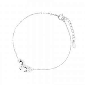 Srebrna Bransoletka 925 Galopujący Koń