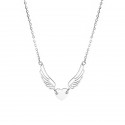 Srebrny podwójny naszyjnik celebrytka 925 Silver Wing