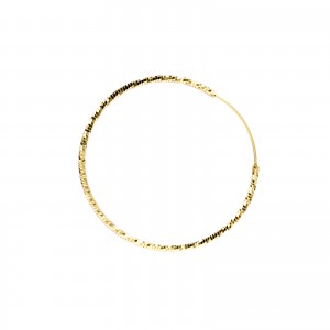 Pozłacane zdobione kolczyki Koła 55 mm