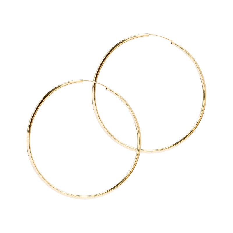 Złote kolczyki 585 kreolki koła 60mm