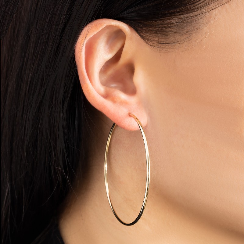 Złote kolczyki 585 kreolki koła 60mm