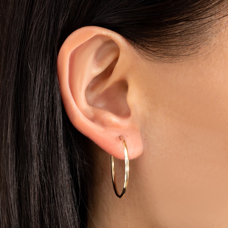 Złote diamentowane koła 585 koła 22mm