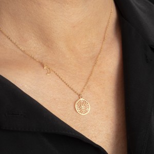 Złoty naszyjnik 585 Celestial Circle