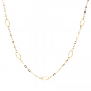Złoty naszyjnik 585 Golden Ovals