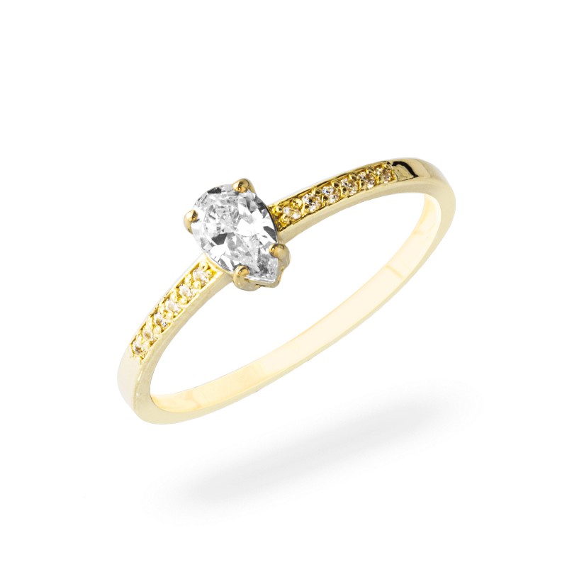 Złoty pierścionek zaręczynowy 585 Peak of Love