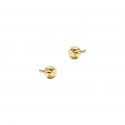 Złote kolczyki 585 kulki 3mm sztyft