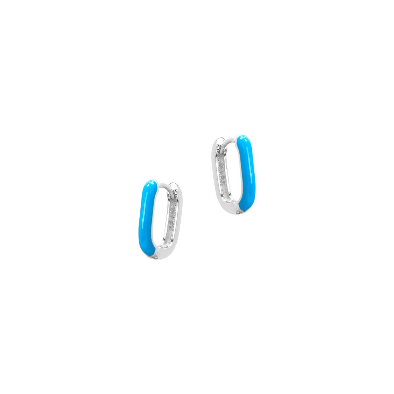 Srebrne kolczyki 925 Modern Blue II