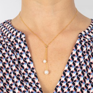 Pozłacany naszyjnik 925 La Perla