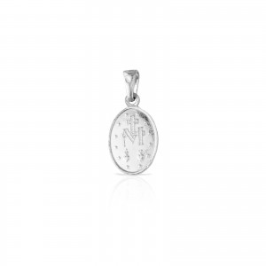 Srebrny medalik 925 Matka Boska Diamentowana
